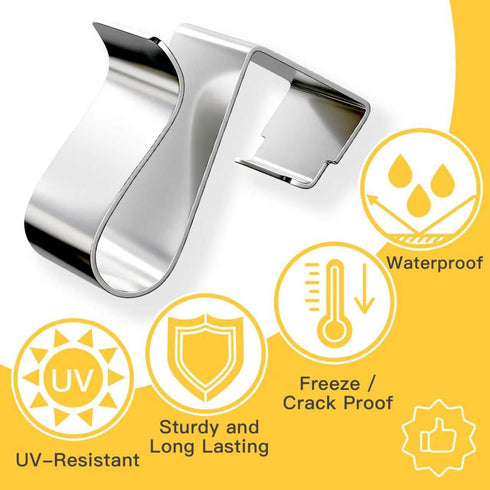 Bieyaaso Lights(50pcs) Gutter Clips for Hanging Outdoor Lights Christmas Light Gutter Clips for Outside String Lights