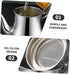 Ciieeo Stainless Steel Oil Pot Cooking Grease Containe Large Grease Container Stainless Steel Pot Bacon Grease Container Sauce Dispenser Frying Cooking Oil Filters Filter Cup Tanker by Ciieeo