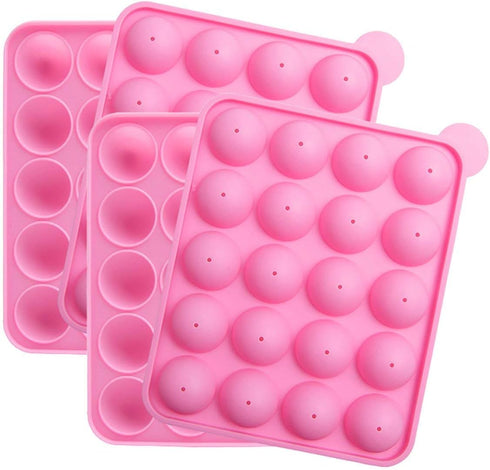 Tosnail 2 Pack of 20-Cavity Silicone Cake Pop Mold - Great for Hard Candy, Lollipop, and Party Cupcake