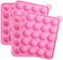 Tosnail 2 Pack of 20-Cavity Silicone Cake Pop Mold - Great for Hard Candy, Lollipop, and Party Cupcake