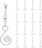 INCREWAY 20 Pcs Lobster Knot Christmas Hook Decorative with Lobster Claws Hanging