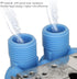 PP Double Head Water Inlet Valve Replacement Accessories for Washing Machine (110-120V)