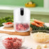 Electric Stainless Steel Garlic Chopper with 3 Blades for Food Processing Meat and Vegetables