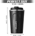 cold(2nd-Black, 12OZ) SPLMIFA Travel coffee mugs leak-proof, reusable coffee cups with lids, stainless steel vacuum