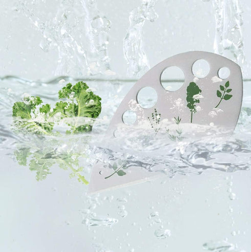Herb Stripper 9 Holes, Pack of 2 Stainless Steel Cutter with Safety Cover for Kitchen Herbs