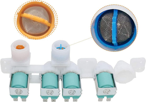 DC97-15459H Water Inlet Valve for Samsung Washing Machine, Replacement Parts for AP5621731, PS4220862