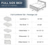 Set 7-Piece Set HEVUMYI Full Comforter - All Season Bed in a Bag Full, Ultra Soft Bedding with Comforter, Flat Sheet