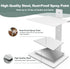 4 2 Pack(White) Mefirt Invisible Floating Bookshelves for Wall, Tier Vertical Spine Book Tower, Heavy Duty Floating