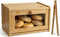 Chiron's Pantry Chirons Pantry Bread Box with Clear View Window, Premium Bamboo Bread Storage