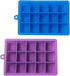 AYI&AYEE Silicone Ice Cube Trays, 2 Pack with Lids, 15 Cavities 1 2/5 inch Square Molds, BPA Free