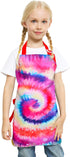 Adjustable Kitchen Cooking Chef Apron for Kid Girls Boys, with Pocket for Cooking, Baking, Art, Painting, Gardening,