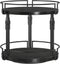 HOOBRO Lazy Susan Organizer Spice Rack, 2-Tier Height Adjustable Rotating Lazy Turntable