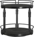 HOOBRO Lazy Susan Organizer Spice Rack, 2-Tier Height Adjustable Rotating Lazy Turntable