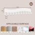 Wall Mounted Necklace Organizer Holder: Jewelry Hanging Storage Display Hanger - White