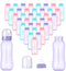 Norme 36 Pcs 9.5 oz Plastic Bottles Chug Shower Game Party Favors for