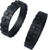 FDXGYH 2 Pcs Replacement Tires, Black Anti-Slip Wheel Tires Accessories for Sweeper/Cleaning Robot