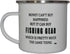 Rogue River Tactical Funny Fishing Camp Mug, Enamel Camping Coffee Cup Gift for Fisherman