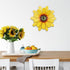 YEAHOME Sunflower Garden Decor, 11'' Metal Flower Wall Art for Kitchen, Bathroom, Indoor Outdoor