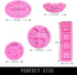 Baby Shower Fondant Molds (5 Pack) - Cute Silicone Chocolate Feet and Clothes Molds for Cake Decorating
