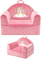 Kids Sofa Chair with Removable Washable Cover & Magic-Tape Backrest Toddler Chair,
