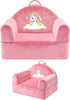 Kids Sofa Chair with Removable Washable Cover & Magic-Tape Backrest Toddler Chair,