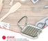 Home Basics French Fry Cutter, Stainless Steel Slicer with Easy Grip Handles, Silver