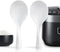 2 Pcs Plastic Rice Paddle, Non Stick Standing Rice Spoon Scooper Spatula, Heat Resistant (White)
