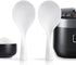 2 Pcs Plastic Rice Paddle, Non Stick Standing Rice Spoon Scooper Spatula, Heat Resistant (White)