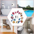 16 Secopad Non Slip Bathtub Stickers, PCS Adhesive Kids Sea Shell Anti Slip Decal Treads for Shower and Bath Tub