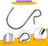 HNYYZL 30 Pack S Shaped Hooks - Stainless Steel Metal Hangers for DIY Crafts, Jewelry, Key Chains