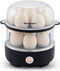 Elite Gourmet EGC1215B Easy Egg Cooker, Stainless-steel Heating Plate, Two-Tiered, 14-Egg Capacity,
