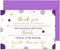 Paper Clever Party Purple and Gold Baby Shower Thank You Cards with Envelopes, 15 Pack