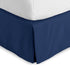 Bare Home Queen Bed Skirt - 15-Inch Tailored Drop, Easy Fit with Center & Corner Pleats (Queen, Dark Blue)