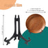 15 Pcs 6 Inch Black Plastic Easels or Stand/Plate Holders, Displays Pictures/Photos, Artworks, Posters, Small Boards
