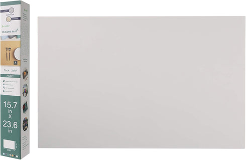 Multipurpose Silicone Counter Mat - Extra Large Heat Resistant Non-Slip Kitchen Appliance Protector, 23.6 by 15.7 Inch