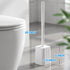 2Pack Set FORASTO Toilet Bowl Brush and Holder - Toilet Scrubber Brush,Cleaning Brush,Bathroom Decor,Household