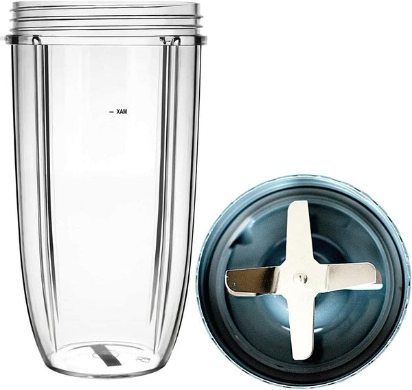 Nutribullet 32oz Cup and Extractor Blade Replacement - Portable Highspeed Blender Food Processor for Nutri Blender