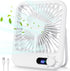 Travel Fan for Sleeping, Portable Rechargeable Fan with Digital Display, 100 Speed Wind Personal USB Fan for Bedroom