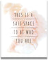Govivo Therapist Office Decor, This Is A Safe Space Wall Art for School Counselor, 11x14 Unframed Print
