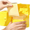 Cheese Container for Refrigerator, Sliced Cheese Container - BPA Free Plastic, Yellow,