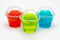 7oz Golden Apple Clear Plastic Dessert Cups, 50 Sets Parfait Cups with Dome Lids No Hole