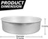 Winco ACP-103 Heavy-Duty Round Aluminum Layer Cake Pan, 10" x 3"