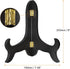 uxcell 8" Easel Plate Holder, Wooden Folding Display Stand Black for Decorative Picture Frame