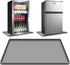 Grey Mini Fridge Silicone Mat with Raised Edges, 24''x24''x0.5'', Prevents Water Leakage from Electrical Equipment