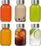 Danmu Glass Juice Bottles with Lids 5oz,Juicing Bottles Reusable Glass 100% Leakproof