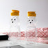 16 Pack 8 Oz Bekith Fluid Plastic Bear Honey Bottle Jars, Honey Squeeze Bottle Empty with Flip-top Lid for Storing