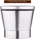 BlueSnail Stainless Steel Manual Grips Glass Salt Pepper Grinder - 5.1", Silver