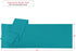 Nestl Body Pillow Cover, Soft Lightweight Teal Microfiber 20x54 Inches, Set of 2