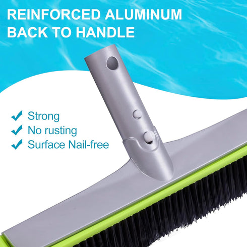 Swimming Sepetrel Pool Brush Head for Cleaning Walls,Heavy Duty Inground/Above Ground Pool Round Scrub Brushes