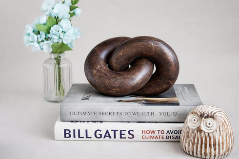 Knot Coffee Table Home Console Table Decor Items Book Shelf Decor Accents Living Room Wood Knot Decor Chain Link Decor